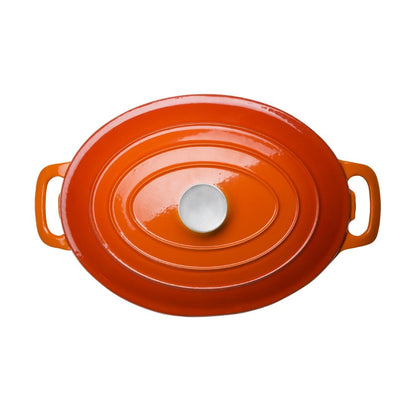GH312 Vogue ovale inductie braadpan oranje 6Ltr