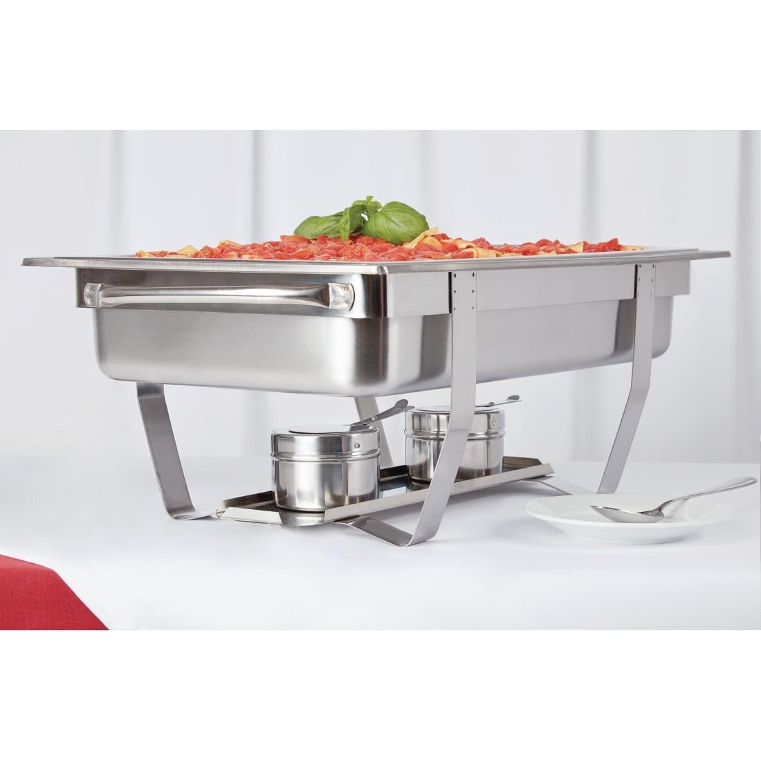 S600 SPECIALE AANBIEDING Olympia Milan Chafing Dish met 24-pak Olympia gel brandpasta