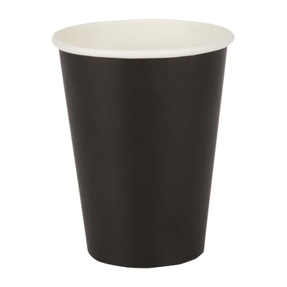 GF043 Fiesta Recyclable koffiebekers enkelwandig zwart 34cl (50 stuks)