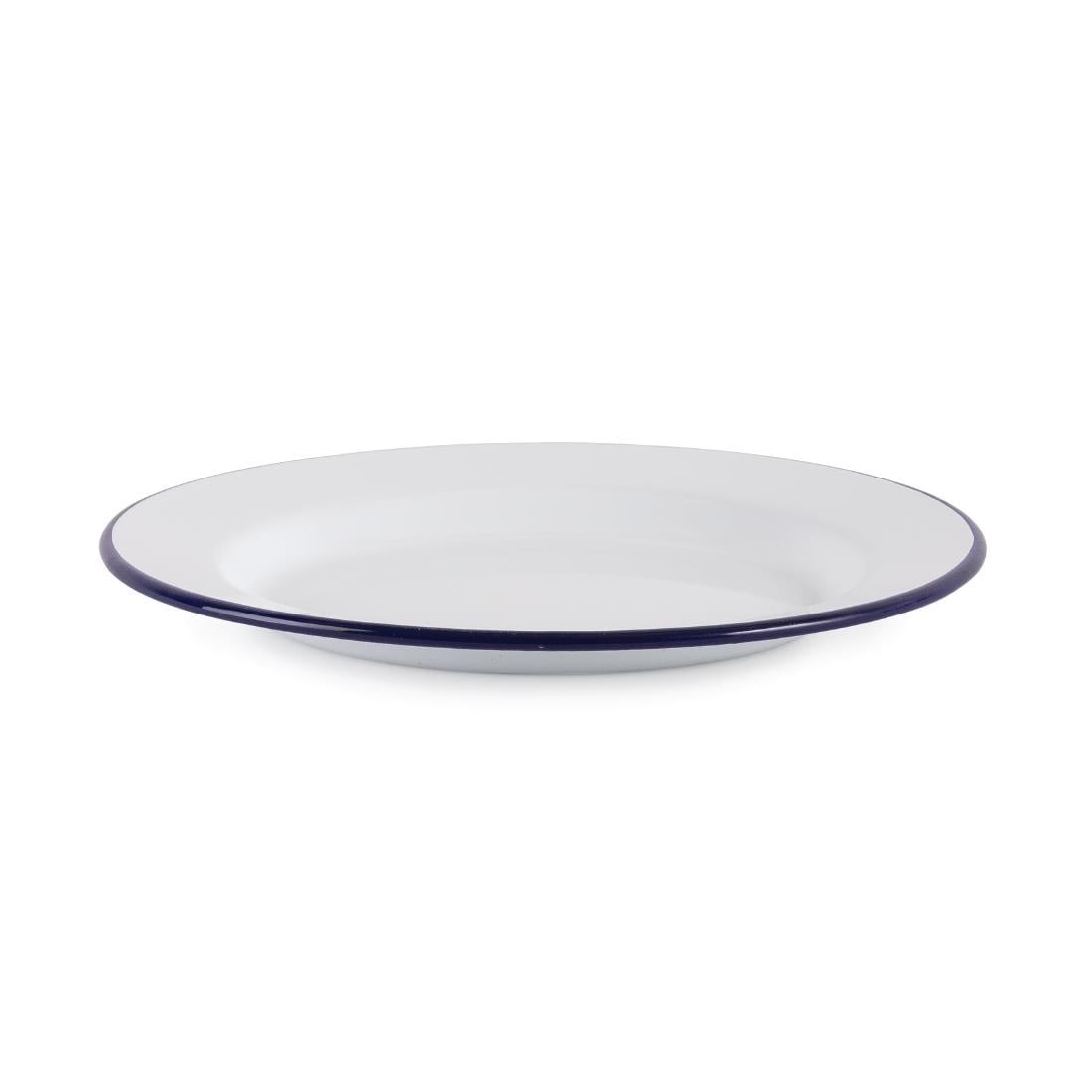 GM512 Olympia Emaille borden 24,5cm (6 stuks)