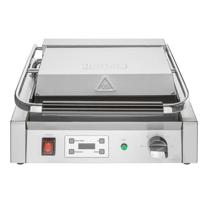 CU608 Buffalo Extra Grote Contactgrill Geribbelde Plaat