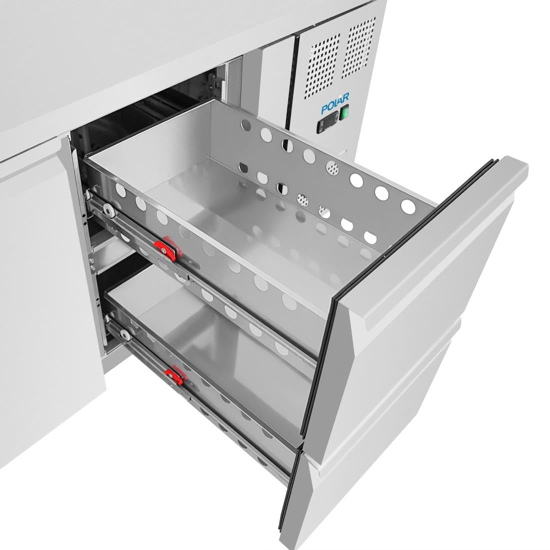 UA108 Polar U-Series koelwerkbank met 1 deur en 2 laden
