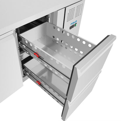 UA108 Polar U-Series koelwerkbank met 1 deur en 2 laden