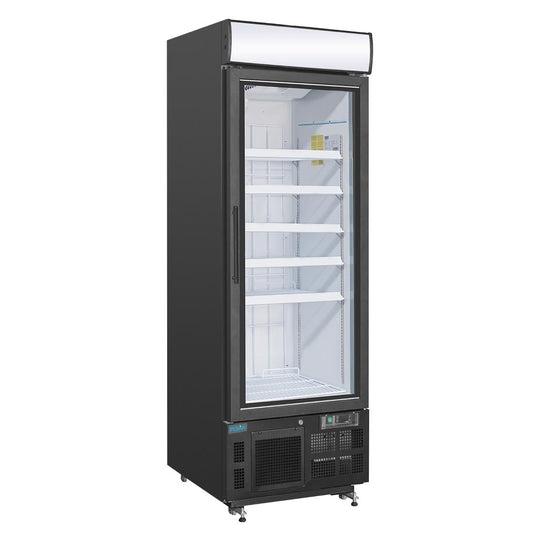 GH428 Polar G-Series Rechtopstaande Display Vriezer 412Ltr Zwart