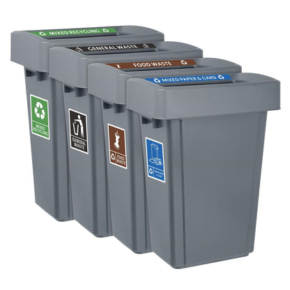 JB490 Jantex Slim Bin Label - Gemengd Papier & Karton