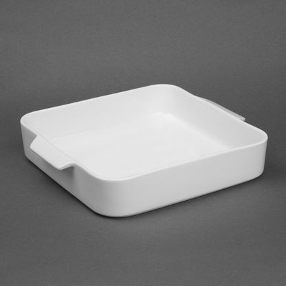 DX386 Olympia Whiteware Vierkante Braadslee 260x225X50mm (2 stuks)