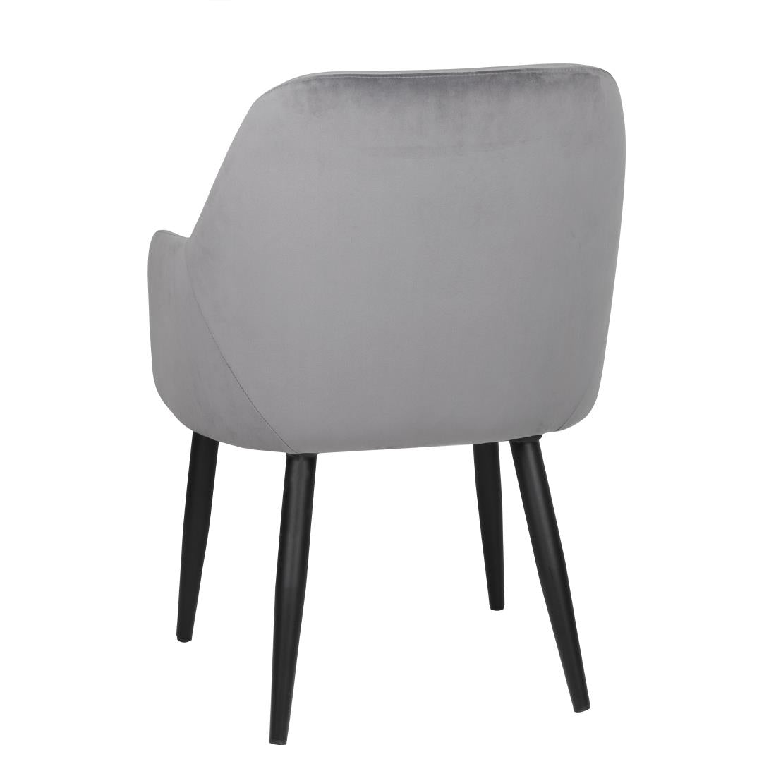 FX071 Bolero Lia Velvet stoelen grijs (2 stuks)