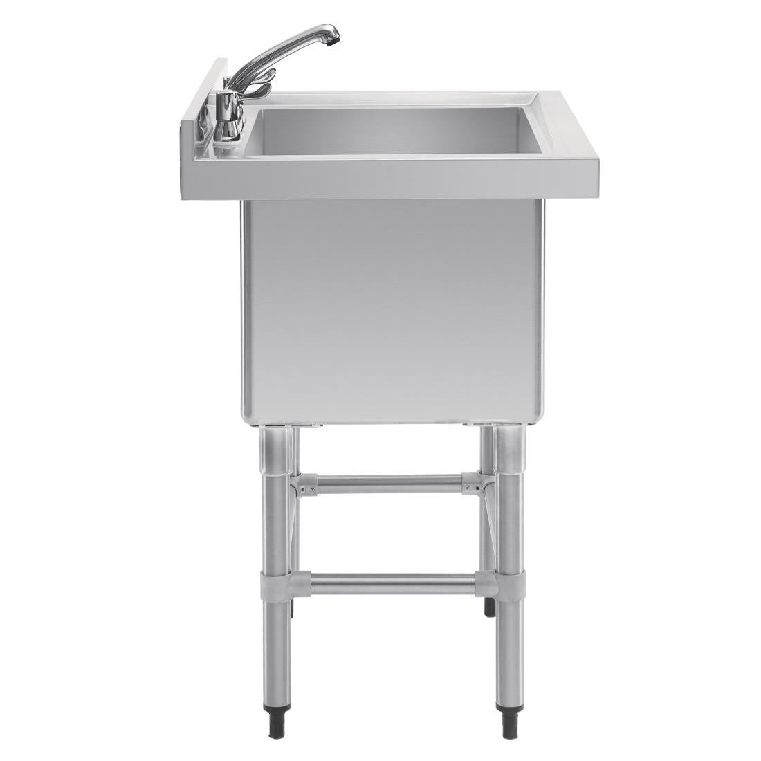 CE141 Vogue diepe RVS spoelbak 77x60cm