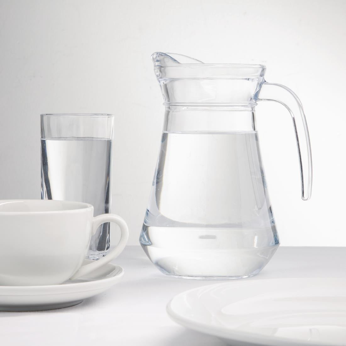 GF923 Olympia glazen kannen 1Ltr (6 stuks)