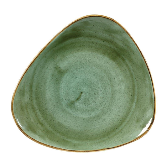 DY046 Churchill Stonecast Samphire Green Lotus Bord 30.5cm (6 stuks)