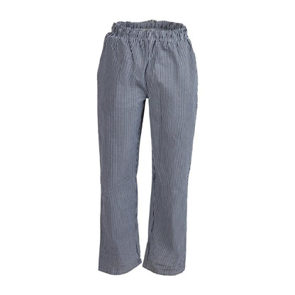DL712-XS Whites Vegas unisex koksbroek zwart-wit geruit XS