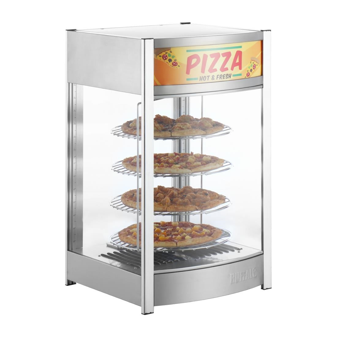 JB188 Buffalo 4-laags verwarmde pizzadisplay