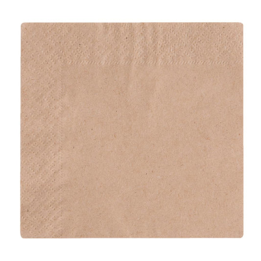 DW629 Vegware composteerbare ongebleekte cocktailservetten 24cm (4000 stuks)