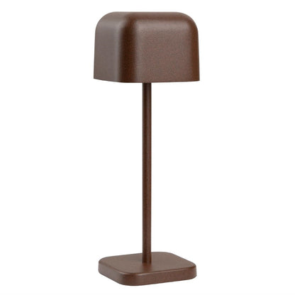 HZ205 Olympia Lucca Tafellamp Vierkante Koepel Kastanje 200mm