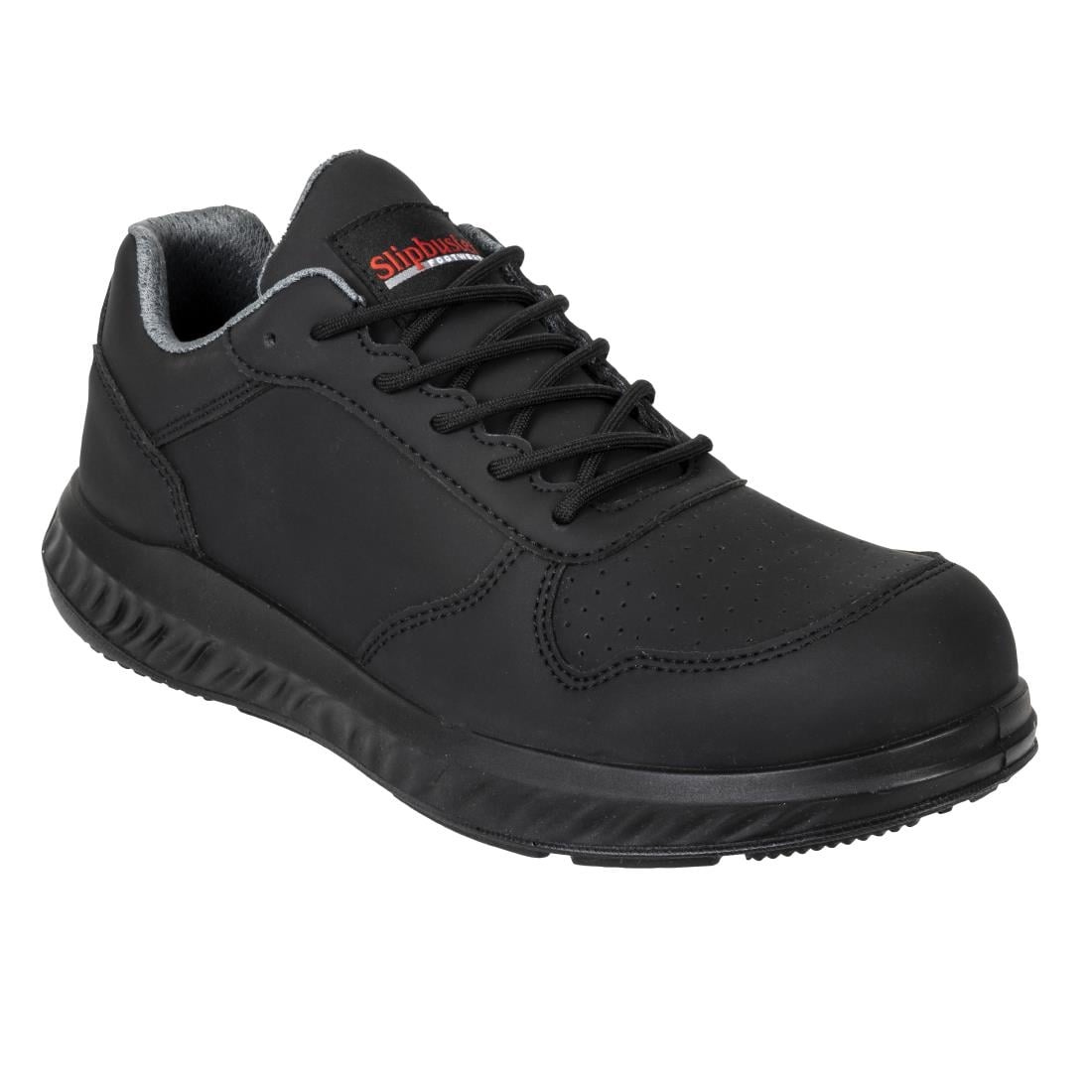 BA063-44 Slipbuster sneakers van gerecyclede microvezels matzwart 44