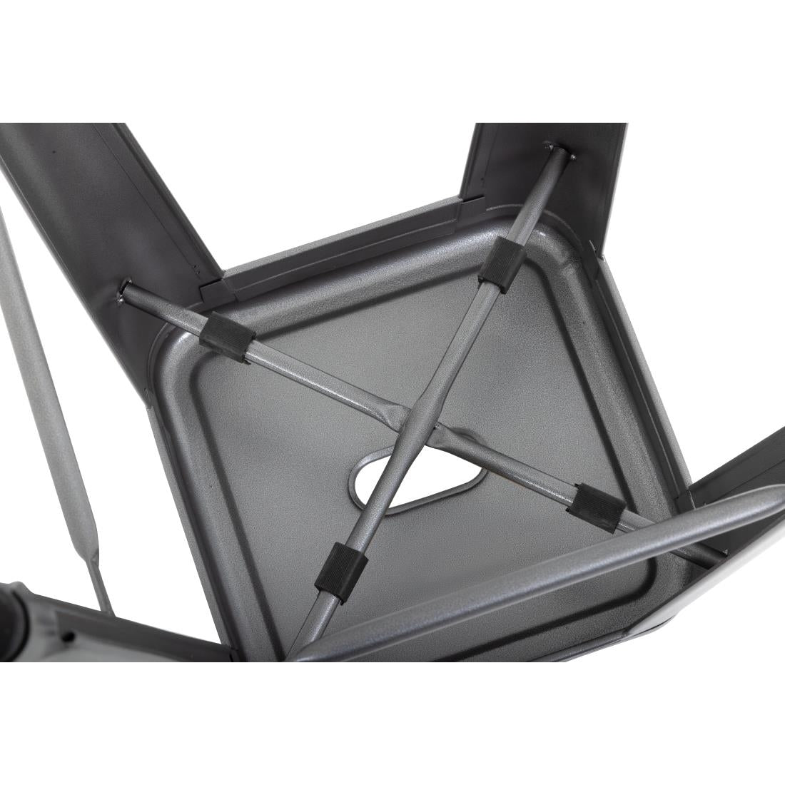 DM934 Bolero Bistro stalen barkruk grijs (4 stuks)