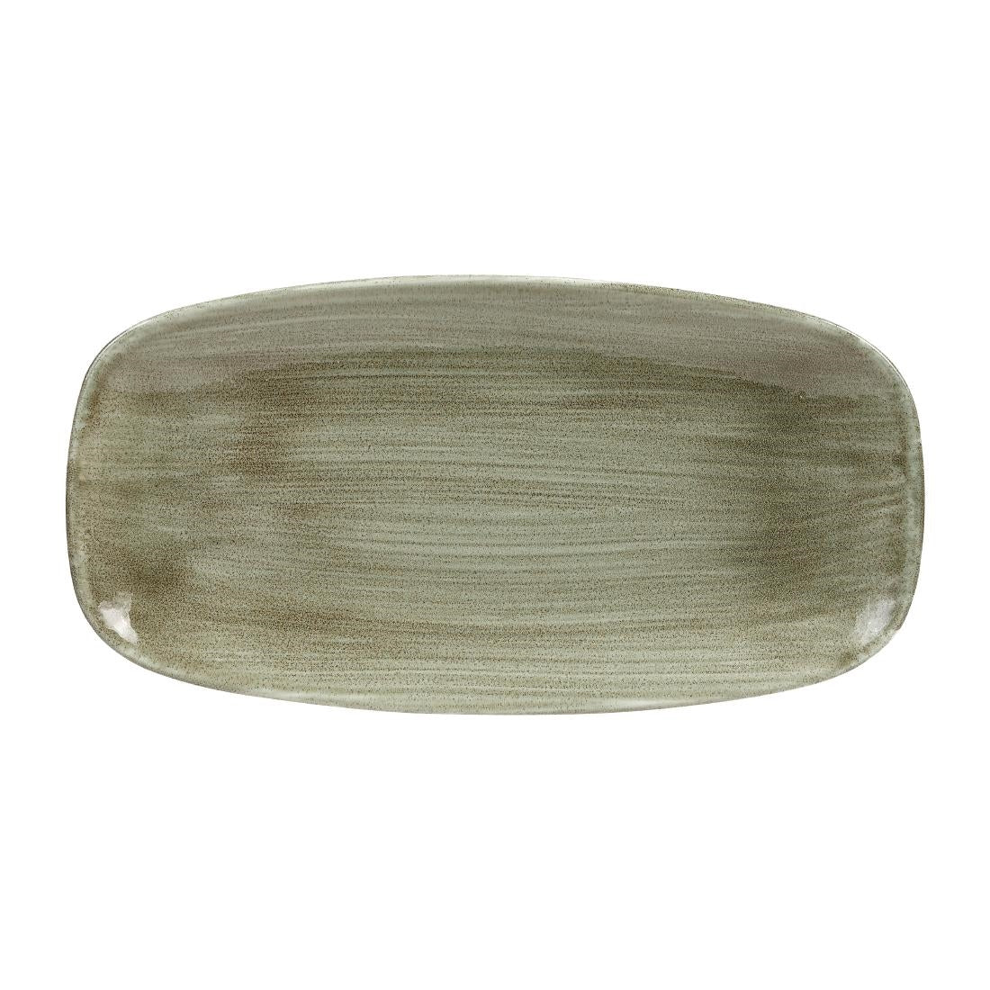 HC817 Churchill Stonecast Patina Burnished Green Chefs Ovaal Bord 29.8 x 15.2cm (12 stuks)