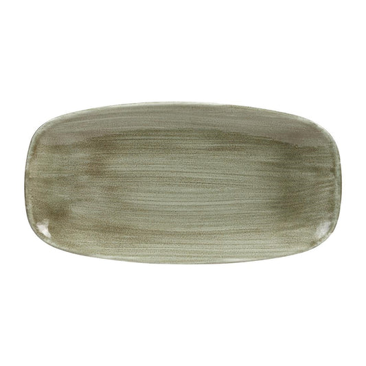 HC817 Churchill Stonecast Patina Burnished Green Chefs Ovaal Bord 29.8 x 15.2cm (12 stuks)