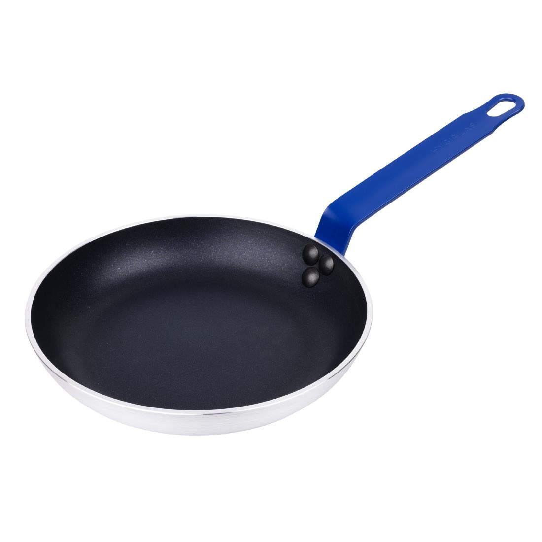 HT971 Hygiplas Aluminium Antiaanbak Teflon Platinum Plus Koekenpan met Blauwe Greep 24cm