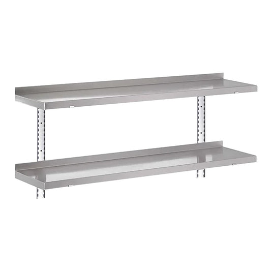 HZ754 Gastro-M complete wandrekset 2 niveaus 120x40cm - volledige montageset (excl. schroeven)