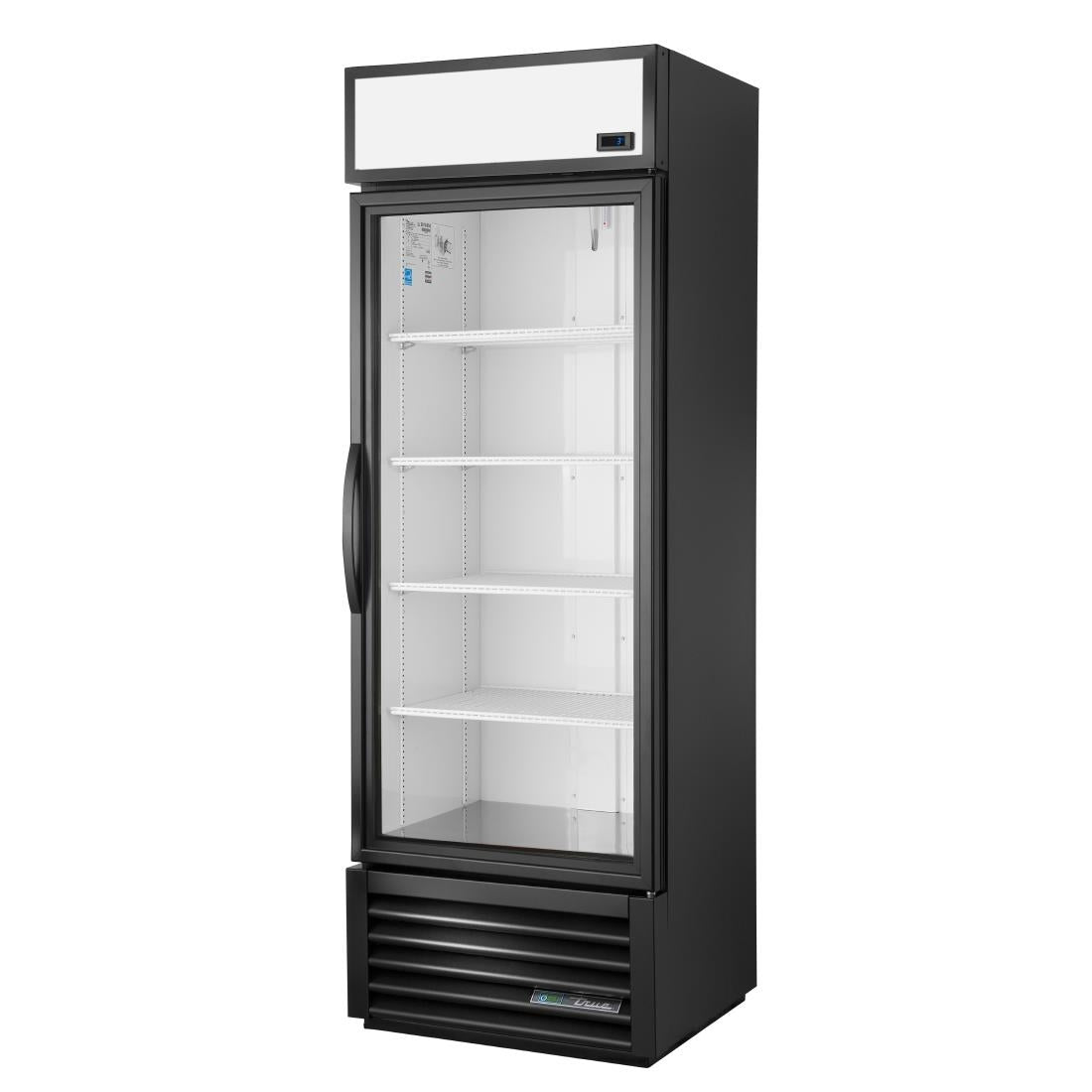 CW386 True Staande Koelkast 1 Glasdeur 538L Zwart Gdm-19T-Hc-Tsl01
