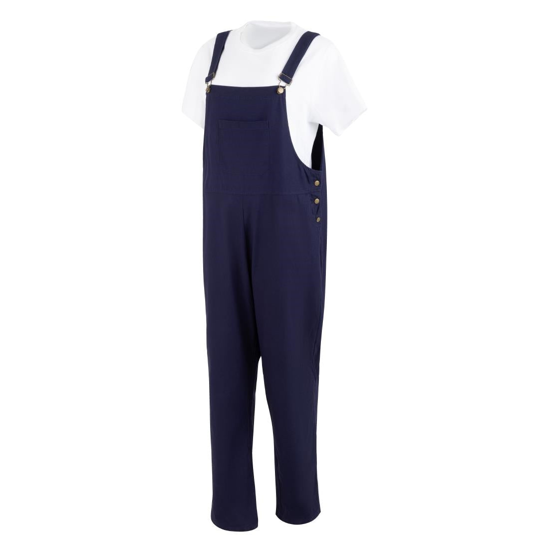 BA174-XL Southside Bib & Brace Katoenen Canvas Tuinbroek Marineblauw XL