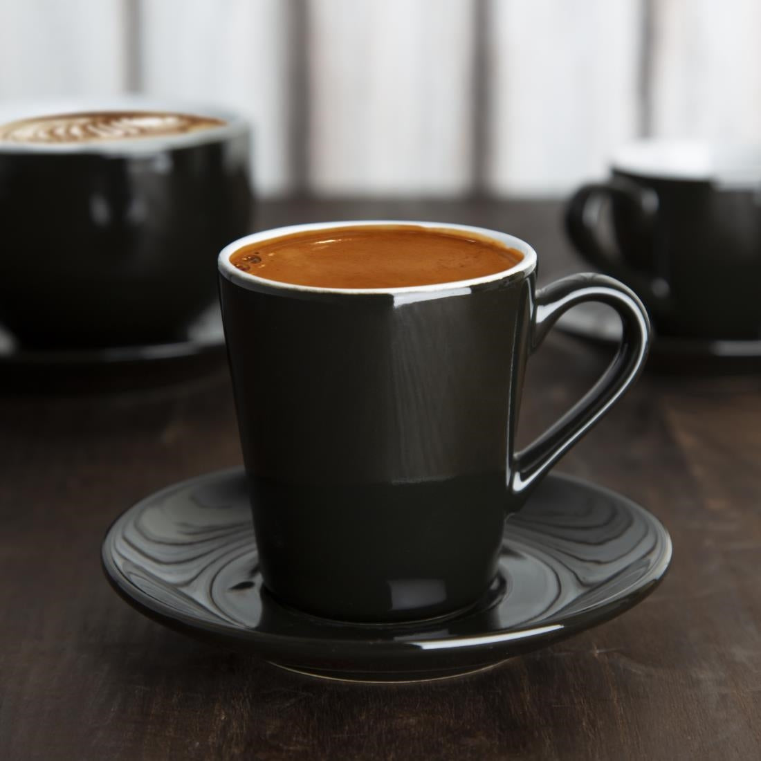 CU961 Olympia koffiekop zwart - 170ml (12 stuks)