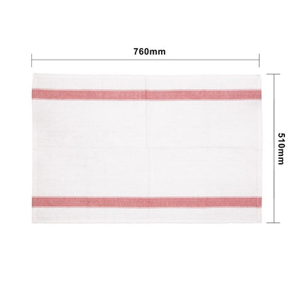 E915 Vogue zware kwaliteit polykatoen theedoek rood 76 x 51cm