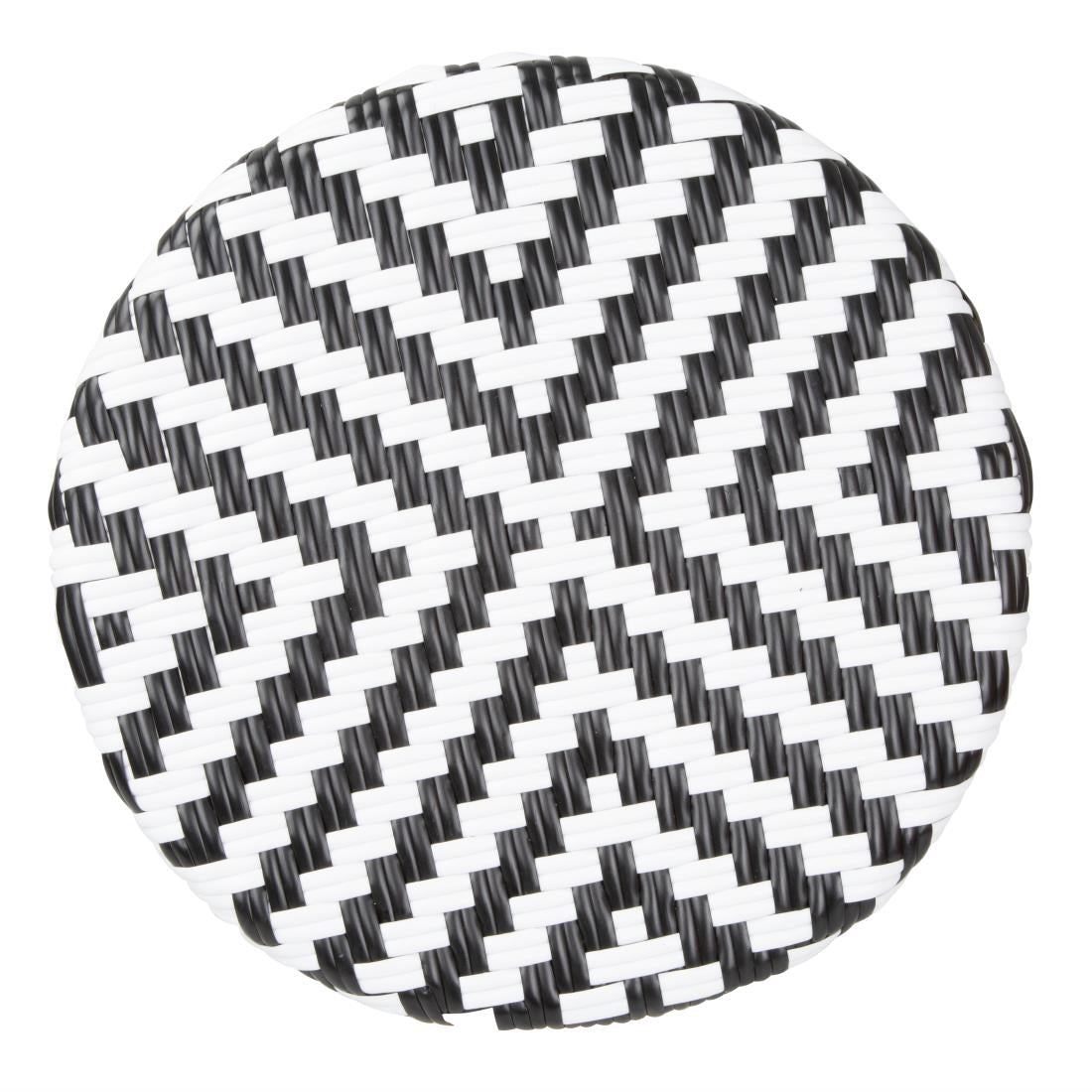 HZ144 Bolero Parijse Stijl PE Rieten Barkrukken Zwart (2 stuks)
