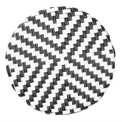 HZ144 Bolero Parijse Stijl PE Rieten Barkrukken Zwart (2 stuks)