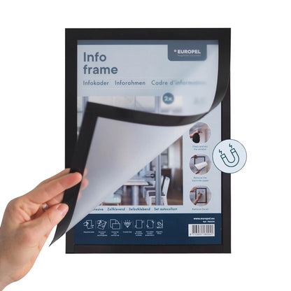 HU453 Europel Infolijst / Zelfklevende Set 2 Stuks A3 Zilver