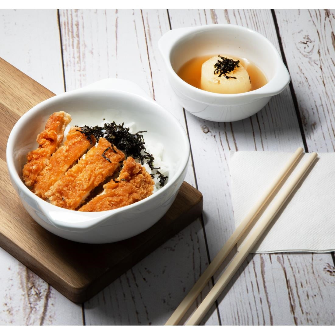 HP854 Olympia Witwaar Kommetjes Met Oren 640ml (4 stuks)