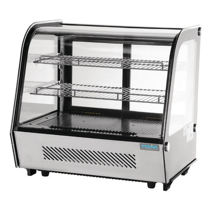 GP292 Polar G-Series Energiezuinige Aanrecht Voedsel Display Koelkast Zwart 120Ltr