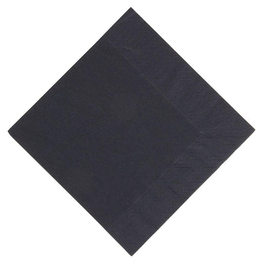 GJ107 Duni lunchservetten composteerbaar zwart 33cm (1000 stuks)