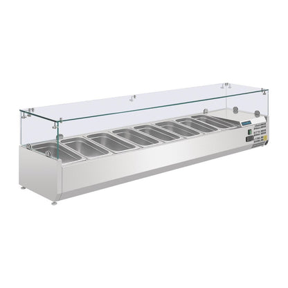 G610 Polar G-serie opzetkoelvitrine 8x GN 1/4