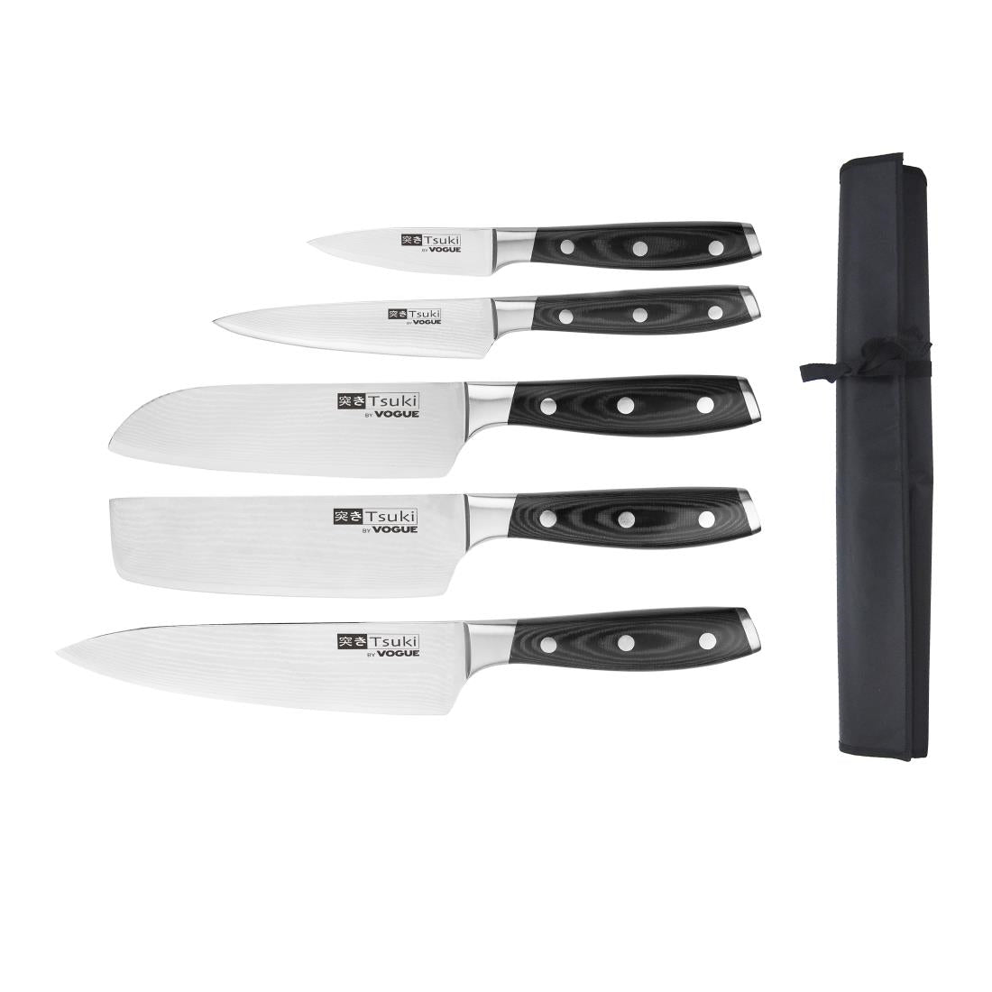 S617 Vogue Tsuki Series 7 5-delige messenset met foedraal
