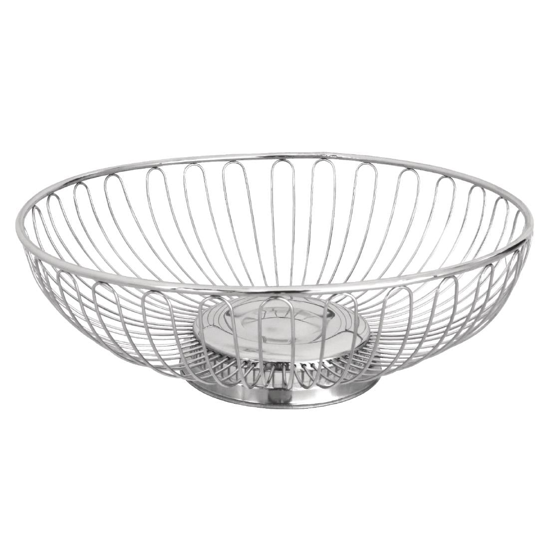 CD252 Olympia open brood- en fruitschaal RVS 25,5cm