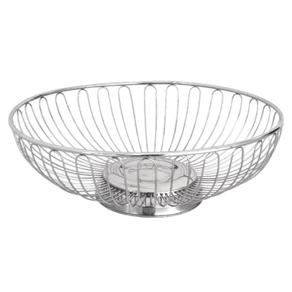CD252 Olympia open brood- en fruitschaal RVS 25,5cm