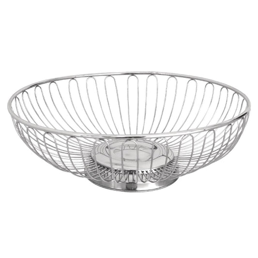 CD252 Olympia open brood- en fruitschaal RVS 25,5cm