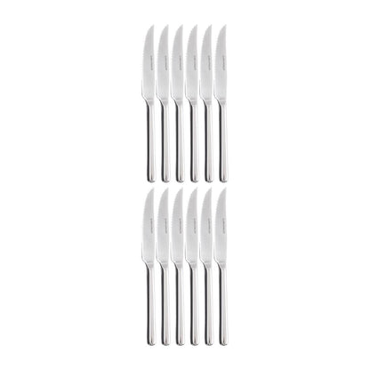 C161 Olympia RVS steak- en pizzamessen (12 stuks)