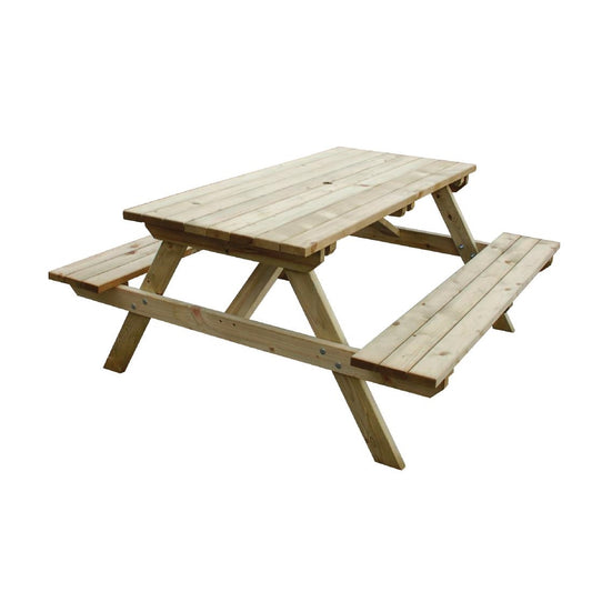CG095 Rowlinson houten picknicktafel 150cm