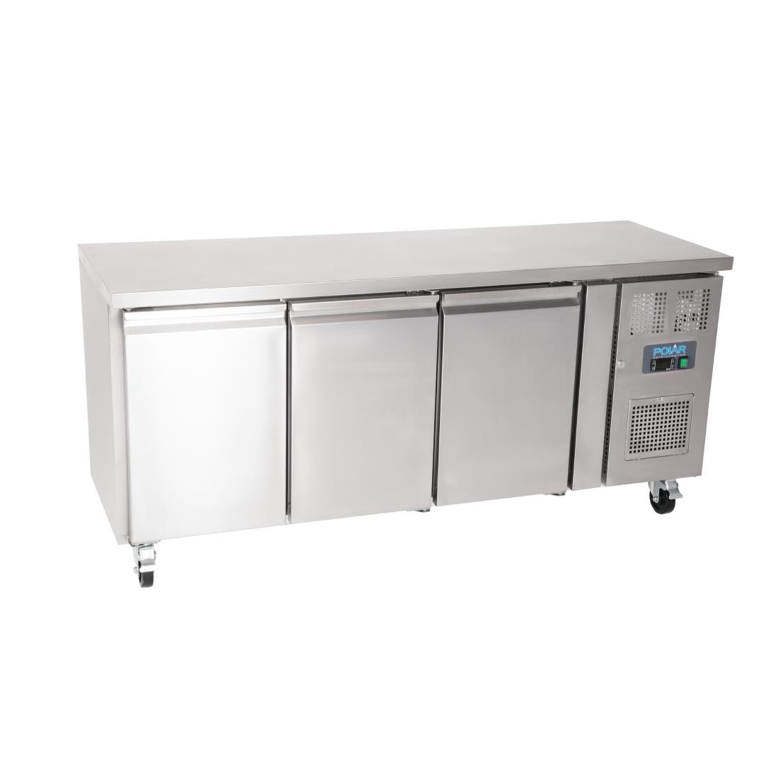 G378 Polar U-serie 3-deurs koelwerkbank 339L