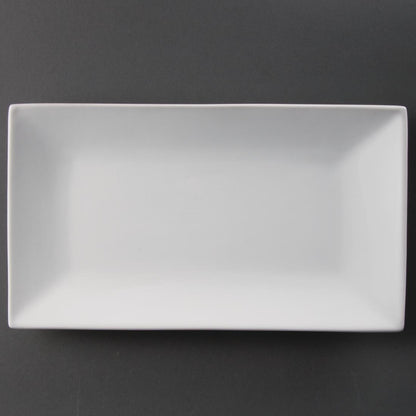 CC895 Olympia Whiteware rechthoekige serveerschalen 31x18cm (2 stuks)