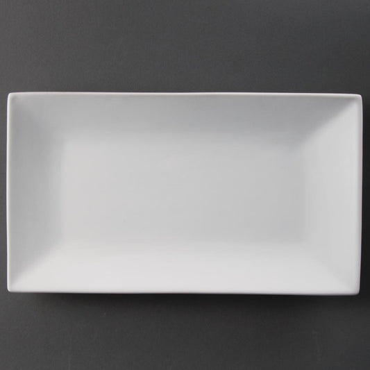 CC895 Olympia Whiteware rechthoekige serveerschalen 31x18cm (2 stuks)