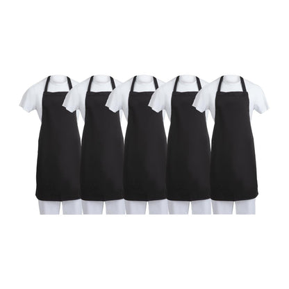 SA816 Whites Schort Polykatoen Zwart (5 stuks)