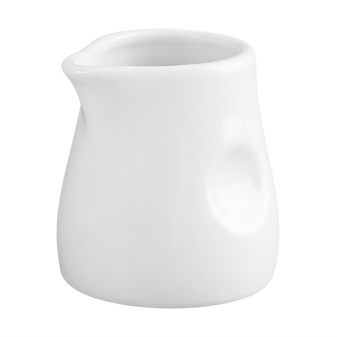 GM366 Olympia porseleinen melkkannetje met kuiltjes 70ml (6 stuks)