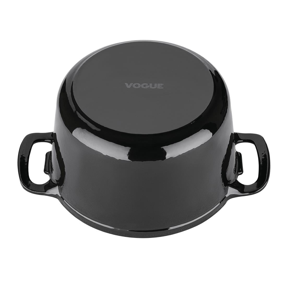 GH301 Vogue ronde inductie braadpan zwart 4Ltr