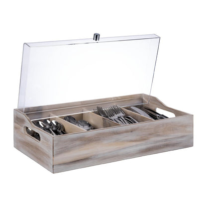 FT157 APS bestekbak met deksel 510 x 280mm vintage design