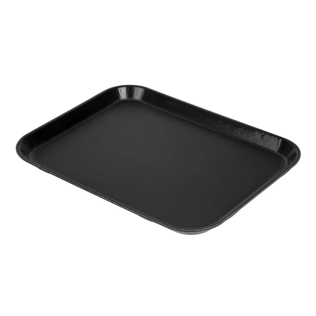 DS516 Cambro epictread glasvezel rechthoekig antislip dienblad zwart 350mm