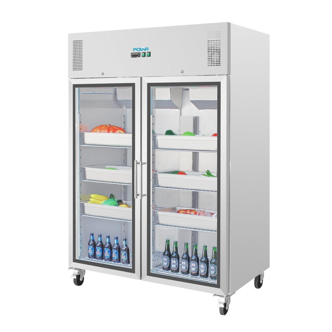 CW198 Polar G-serie Gastro 2-deurs display koeling 1200L